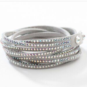 Touchstone Crystal Wrap-Star Braclet, Crystal Aurore Boreale